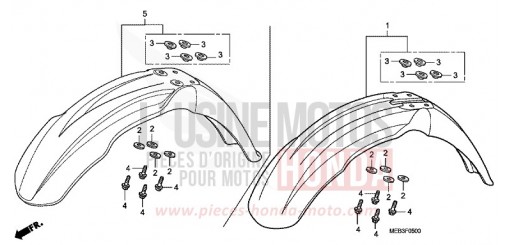 FRONT FENDER CRF450R8 de 2008